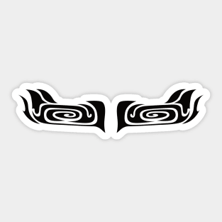 Abstract tribal tattoo with eye concept No. A45 Sticker